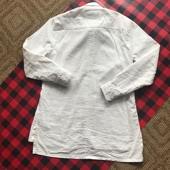 B Scott Extra Long Linen Cotton Blend Oxford - Picture 5 of 6